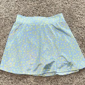 Okie Dokie Blue and Yellow Floral Mini Skort size 6